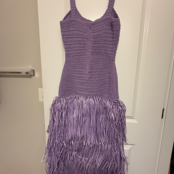 Hanifa Camilla Knit Dress (Lavender). - size Large - Picture 4 of 6